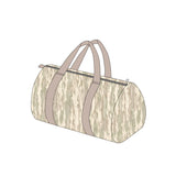 Light camo hunting adult travel duffel bag