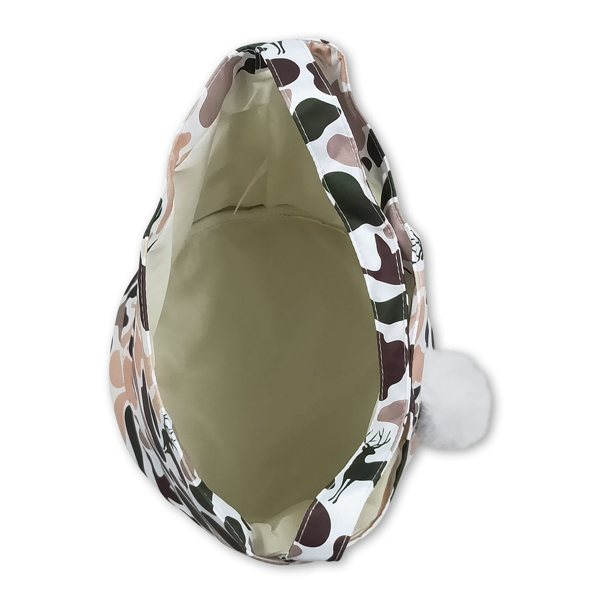 Hunting camo rabbit embroidery kids Easter basket