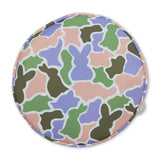 Colorful camo rabbit embroidery kids Easter basket