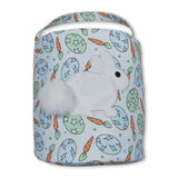 Egg carrot rabbit embroidery kids Easter basket