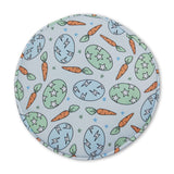 Egg carrot rabbit embroidery kids Easter basket