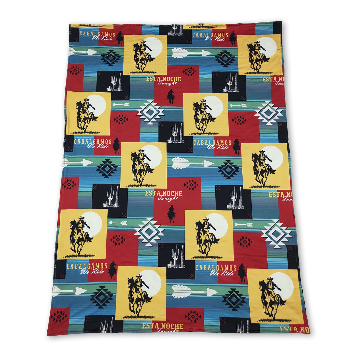 Rodeo aztec patchwork western baby blanket