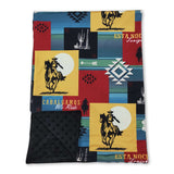 Rodeo aztec patchwork western baby blanket