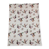 Duck olive polka dots baby kids hunting blankets