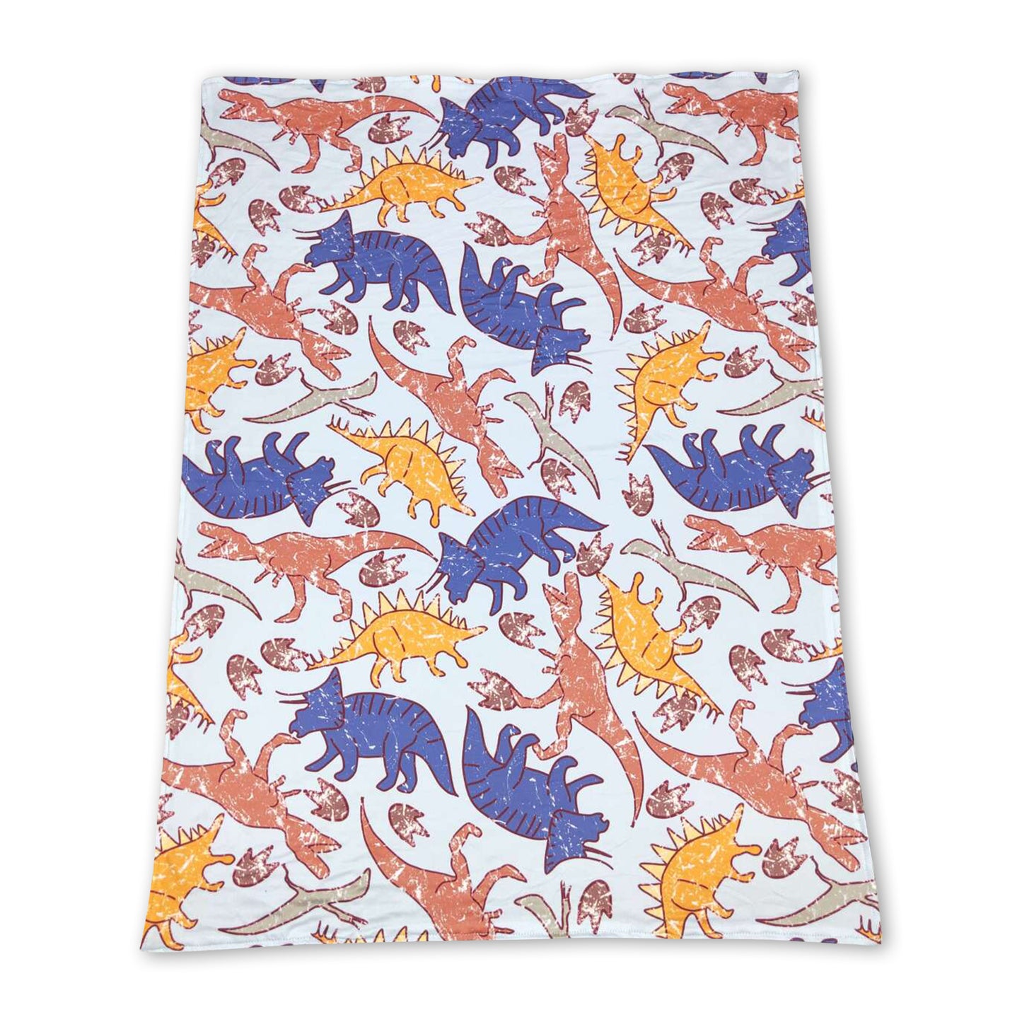 Dinosaur navy polka dots kids boy blankets