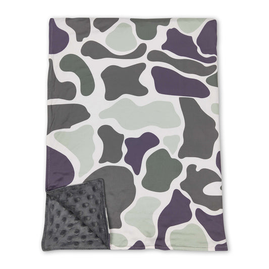 Olive camo baby kids hunting blankets
