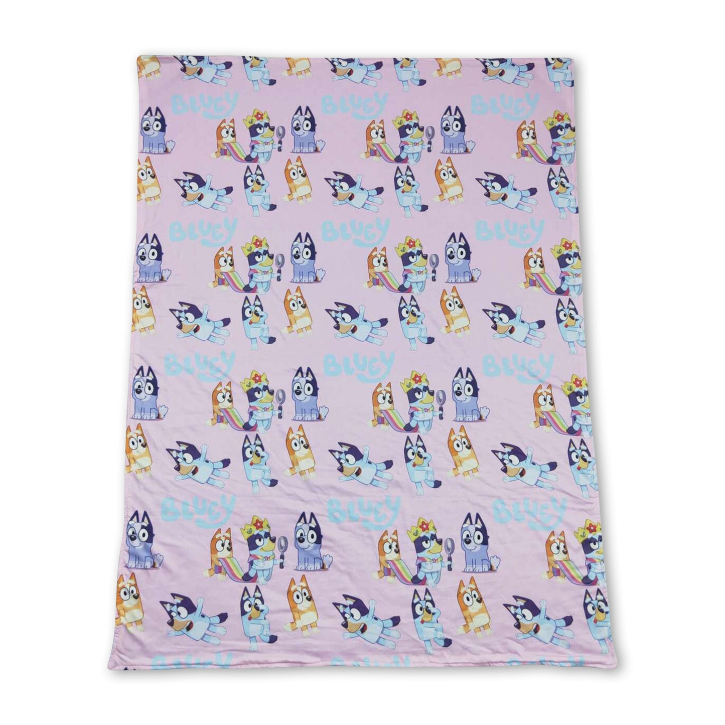 Pink dogs baby girls blankets