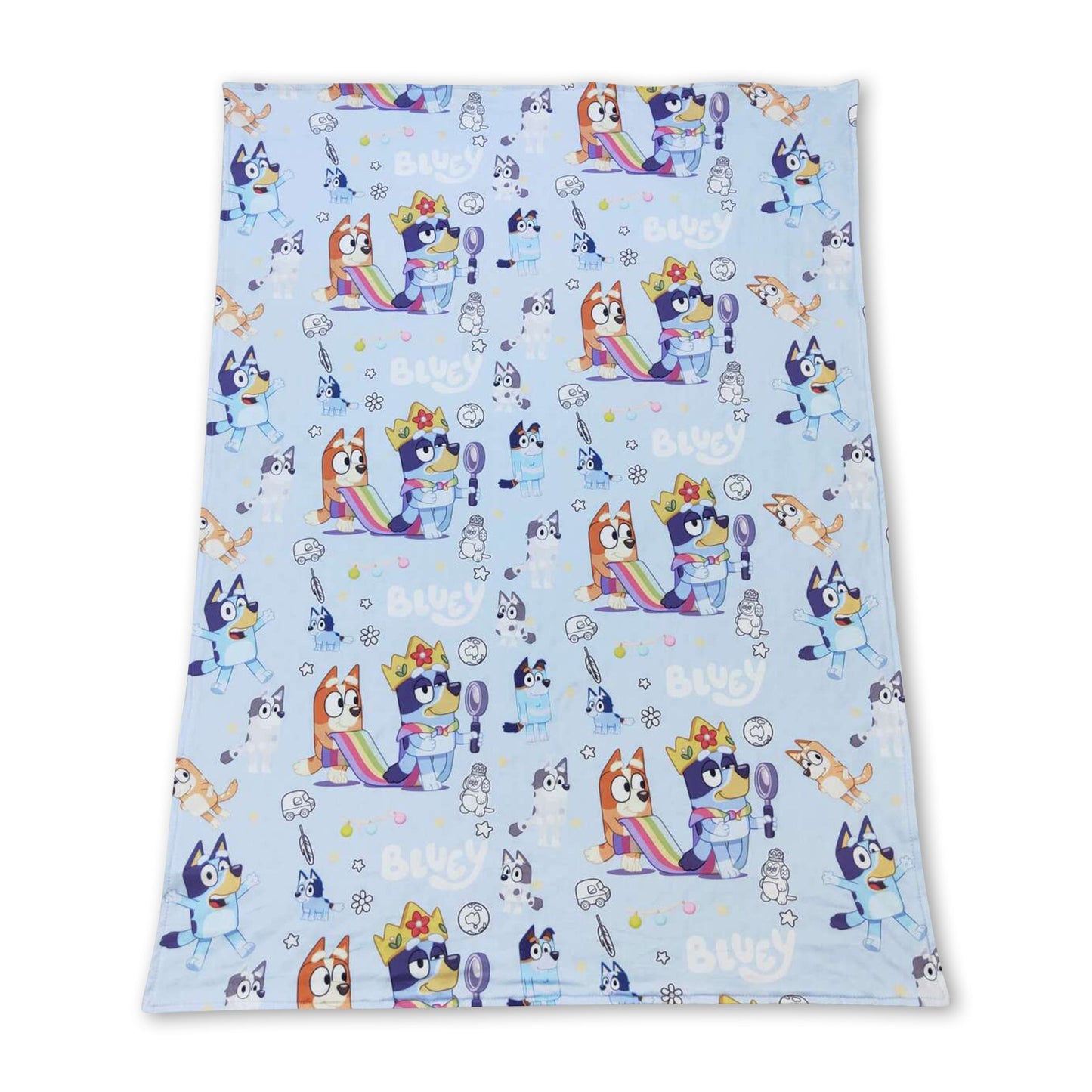 Light Blue dogs baby boys blankets