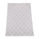 Pink bow baby girls blankets
