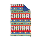 Candy cane king ballet baby boy Christmas blankets