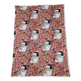 Brown camo santa baby kids Christmas blankets