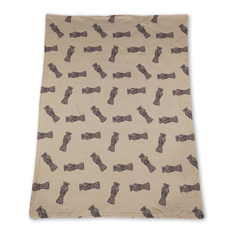 Brown camo duck call baby kids hunting blankets