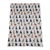 Christmas hat dog print baby kids blankets