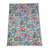 Pink polka dots colorful dog baby girls blankets
