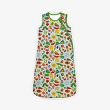 Sleeveless green fruits worm baby kids sleep sack