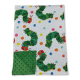 Green polka dots worm baby kids blankets