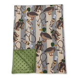 Camo duck call stripe hunting baby kids blankets