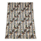 Camo duck call stripe hunting baby kids blankets