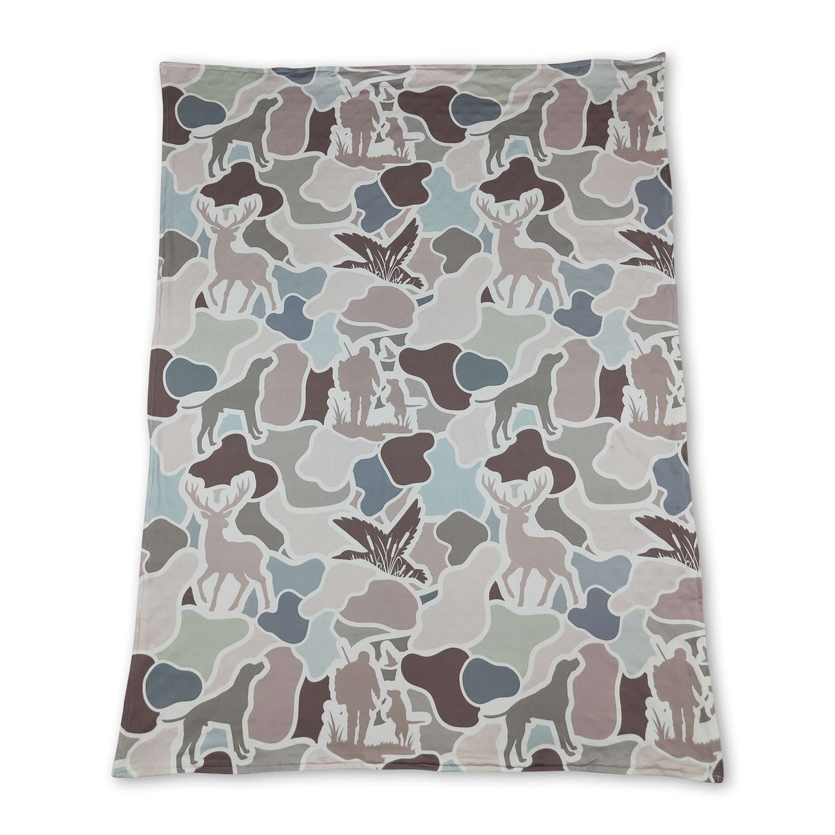 Hunting dog deer duck camo baby kids blankets