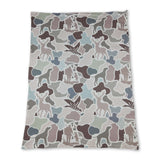 Hunting dog deer duck camo baby kids blankets