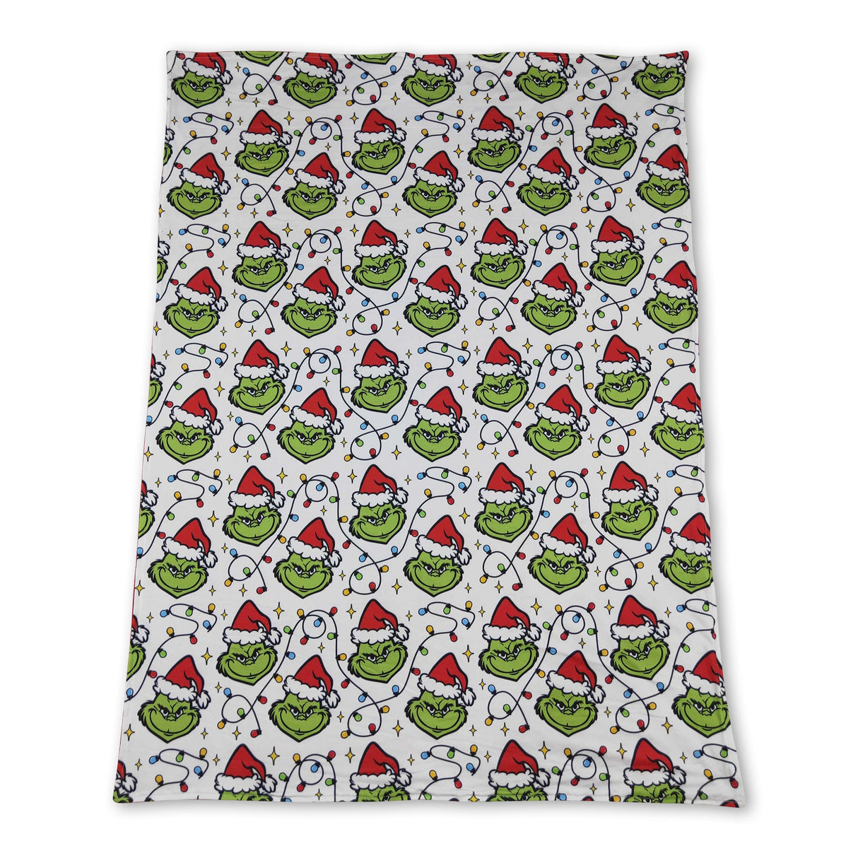 Christmas lighting green face baby kids blankets