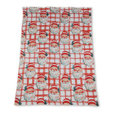 Santa red minky dots baby girl Christmas blanket