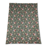 Duck bow floral pink hunting baby girls blanket