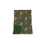 Duck call green hunting baby boys blanket