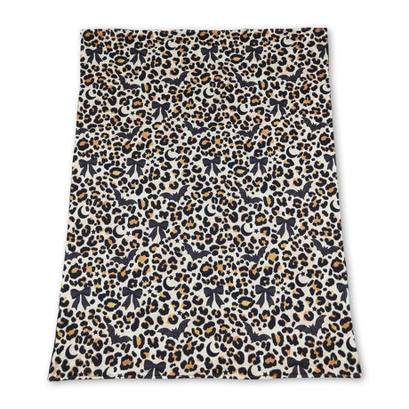 Leopard moon bat baby girls Halloween blanket