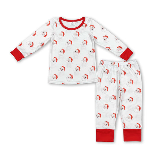 Red santa children Christmas bamboo pajamas