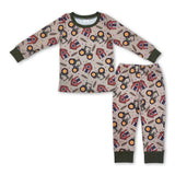 Farm Tractor long sleeves kids boys pajamas