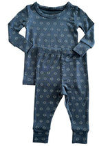 Long sleeves blue baby kids pajamas