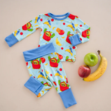 Long sleeves fruits banana baby kids pajamas