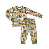 Hunting dog duck deer turkey baby boys pajamas