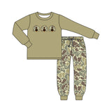 Long sleeves turkey camo pants boy Thanksgiving outfits