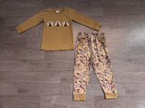 Long sleeves turkey camo pants boy Thanksgiving outfits