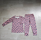 Long sleeves top pants baby kids fall pajamas set