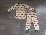 Long sleeves camo duck top pants kids boys pajamas