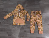 Pumpkin turkey hoodie pants girls Thanksgiving outfits