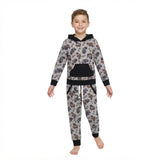 Long sleeves trucks flag hoodie pants boys clothing set