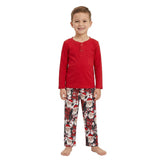 Red cotton top ho ho ho santa boy Christmas outfits