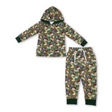 Long sleeves camo duck hoodie pants kids boys outfits