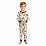 Pumpkin dog top pants Halloween boys pajamas