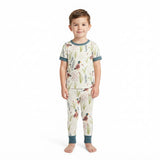 Short sleeves duck grass kids boys pajamas