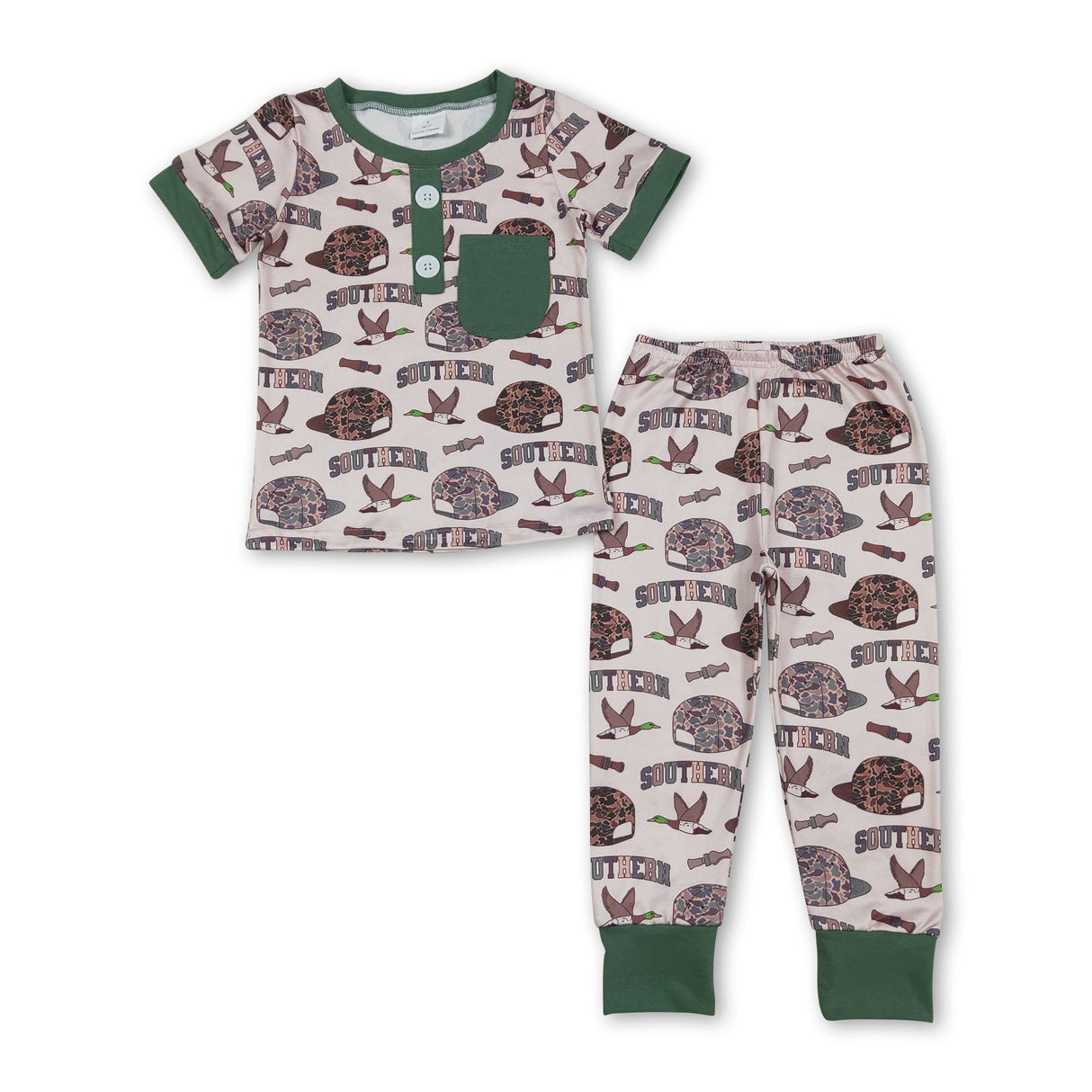 soothern duck camo hat kids boys set