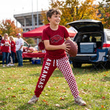 Short sleeves hog top plaid pants kids boys team outfits