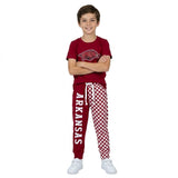 Short sleeves hog top plaid pants kids boys team outfits