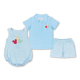 Aqua mouse balloon polo shirt shorts boys summer clothes