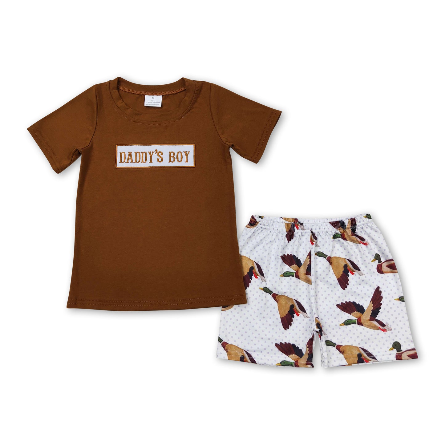 Daddy's boy shirt duck shorts boys summer outfits