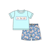 Short sleeves elephant top shorts boys clothes